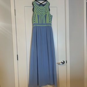 Gianni Bini Shawna Tribal Maxi Dress Size 6 (Hemmed for 5’3”)